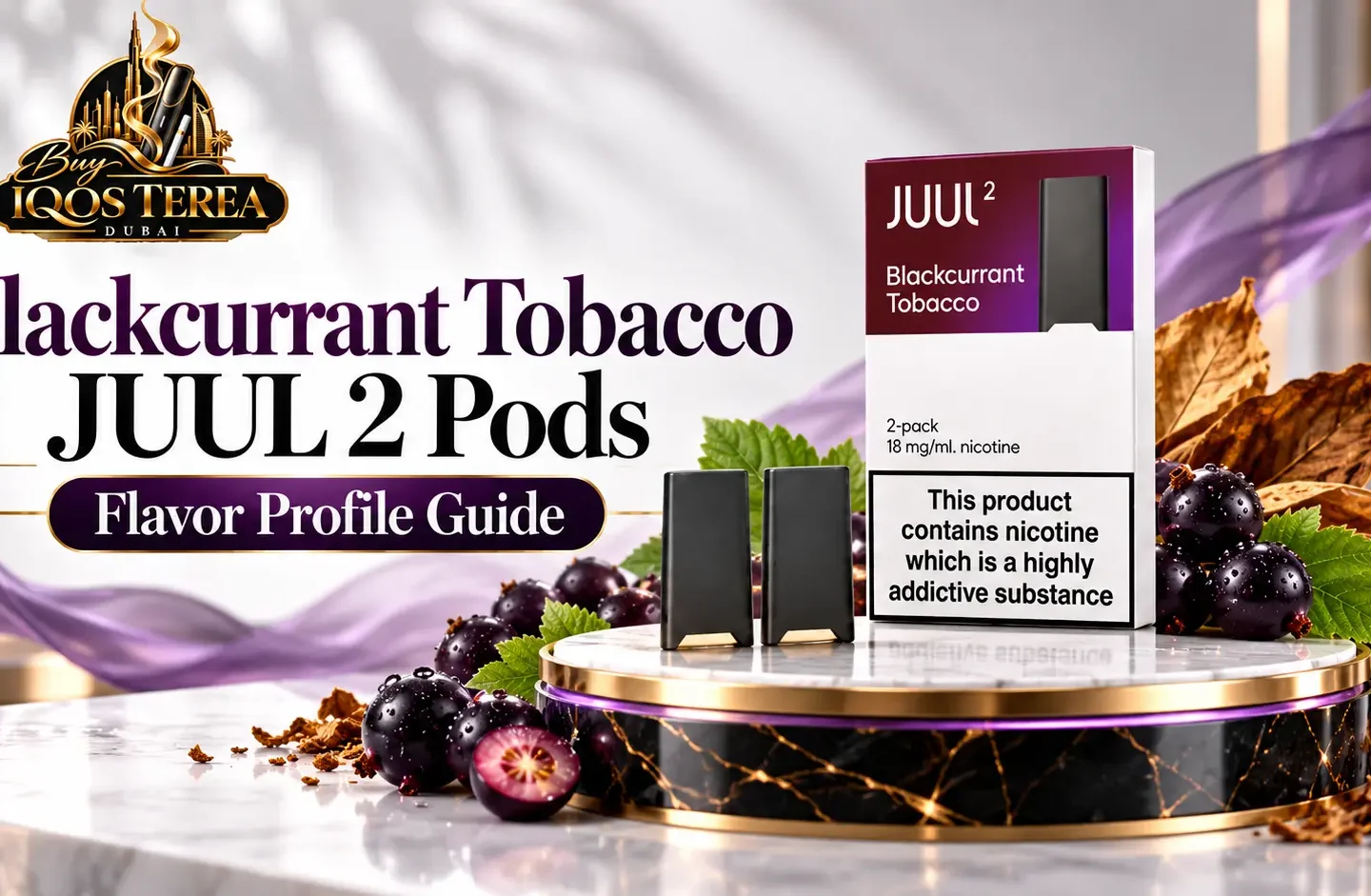 Blackcurrant Tobacco JUUL 2 Pods Flavor Profile Guide