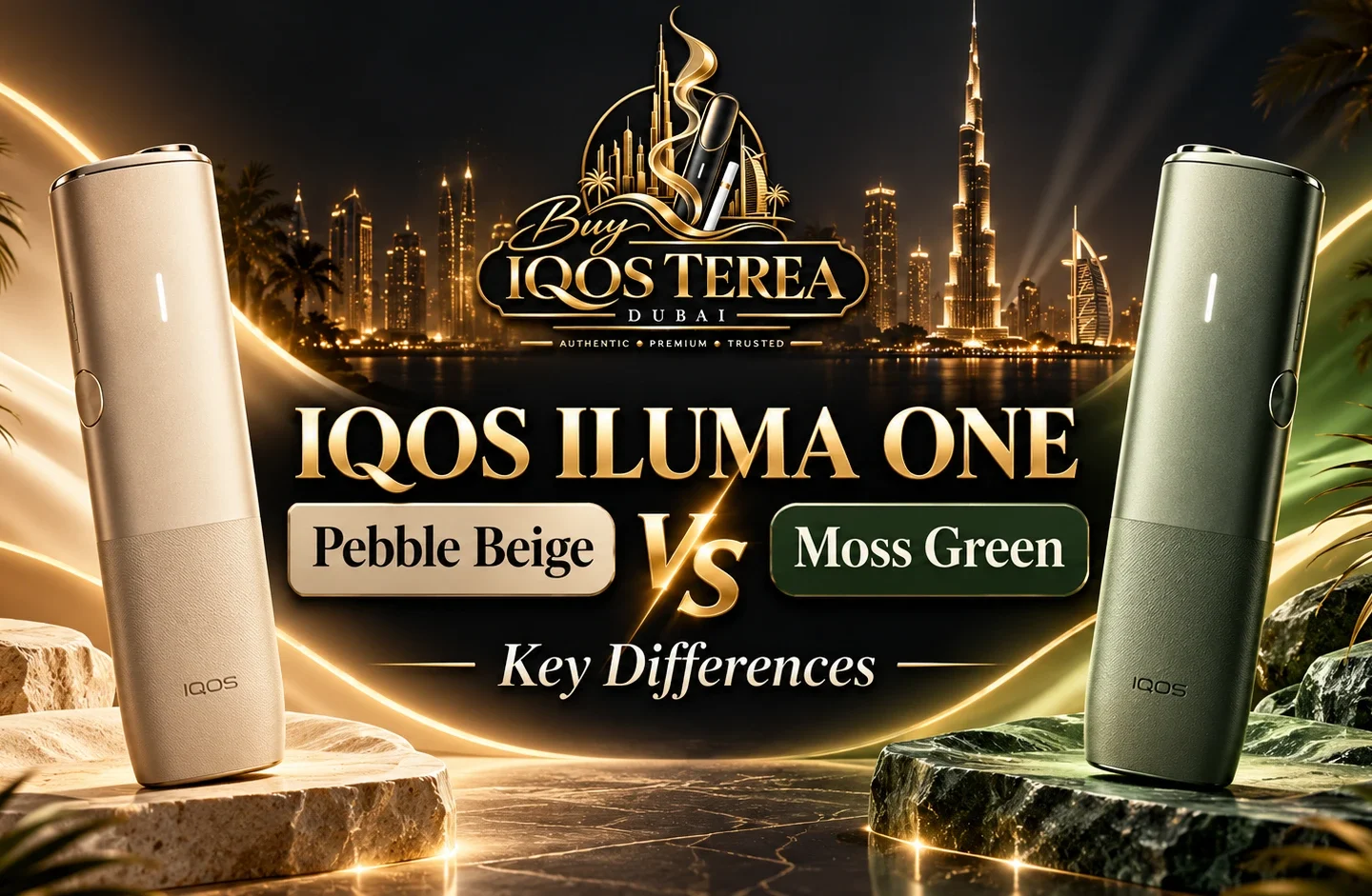 IQOS ILUMA ONE Pebble Beige vs Moss Green: Key Differences