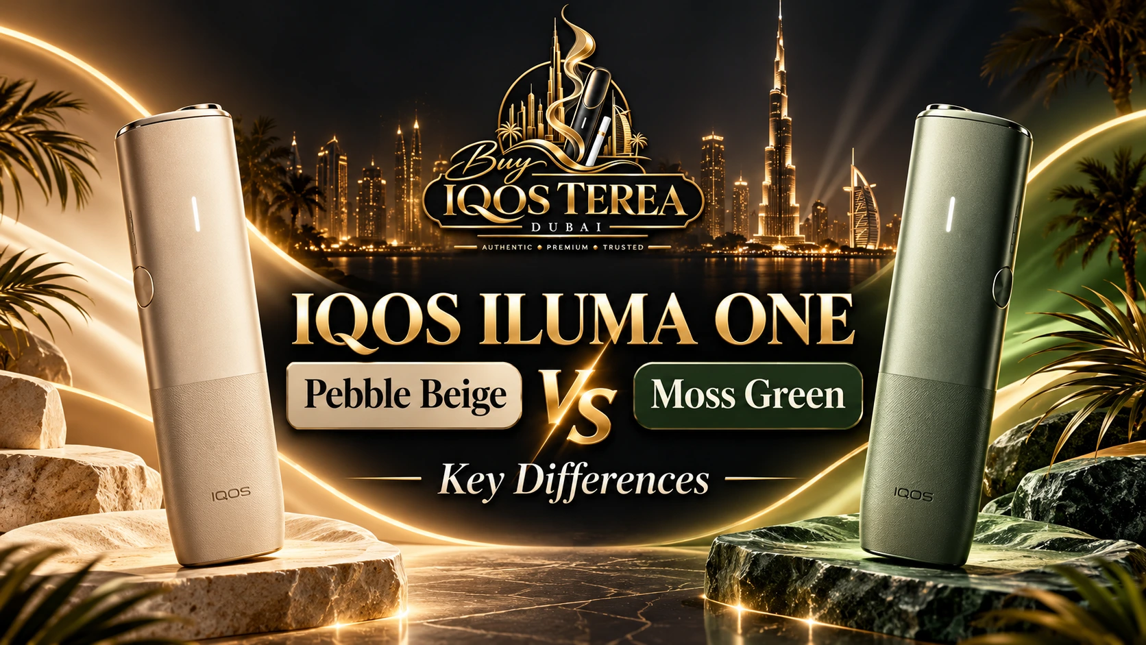 IQOS ILUMA ONE Pebble Beige vs Moss Green: Key Differences